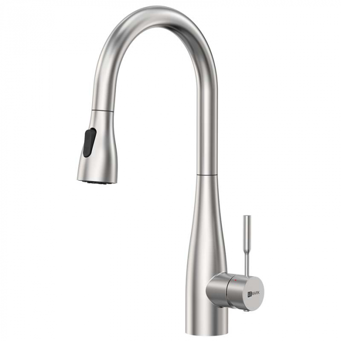 Смеситель для кухни LeMark EXPERT LM5084S однорукояточный, с вытяжным изливом, сталь