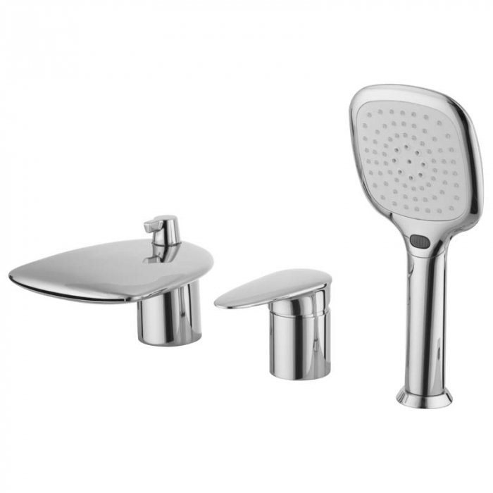 Смеситель для ванны LeMark STATUS LM4445C однорукояточный, на борт ванны, хром