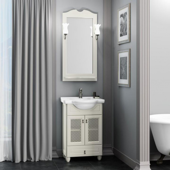 Комплект мебели для ванной комнаты Opadiris ТИБЕТ 50, слоновая кость