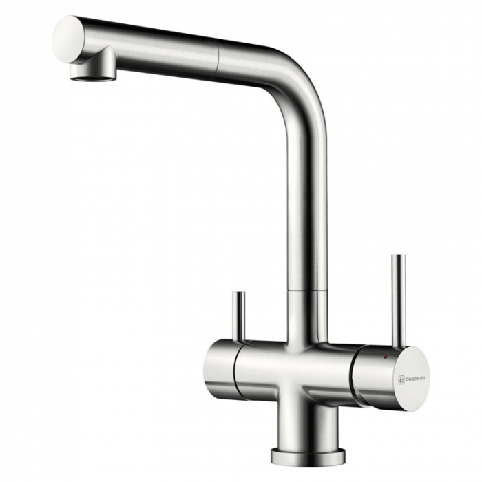 Смеситель для кухни Omoikiri TAKAMATSU-S-BN однорукояточный, хром