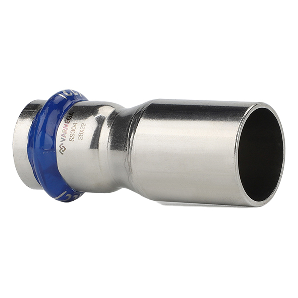 Муфта-вставка однораструбная переходная 22x15 Varmega Inox Press