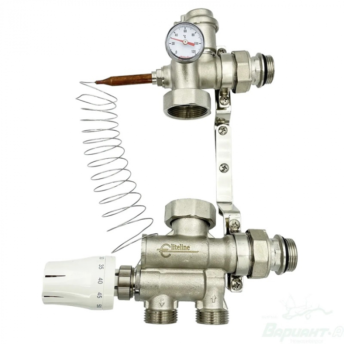 Насосно-смесительный узел для теплого пола SIS NSU-130 без насоса