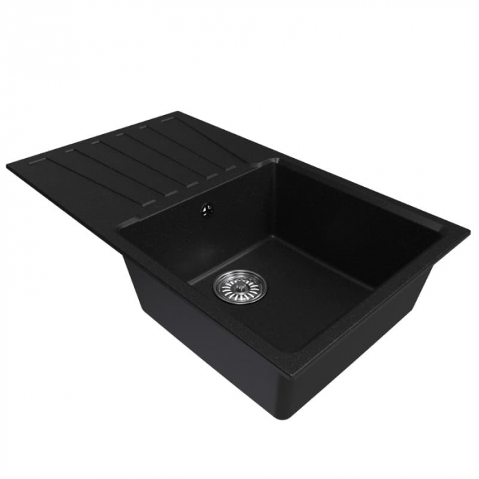 Мойка кухонная композитная MixLine ML-GM20 ультра-черная