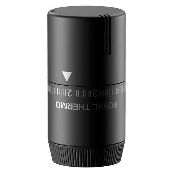 Термостатическая головка Royal Thermo Design Pro М30×1,5 (7...28 °C) жидкостная, черная