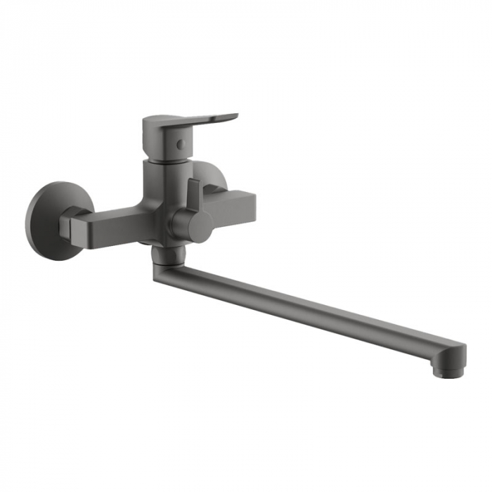 Смеситель для ванны BELZ B22715-3 однорукояточный, оружейная сталь