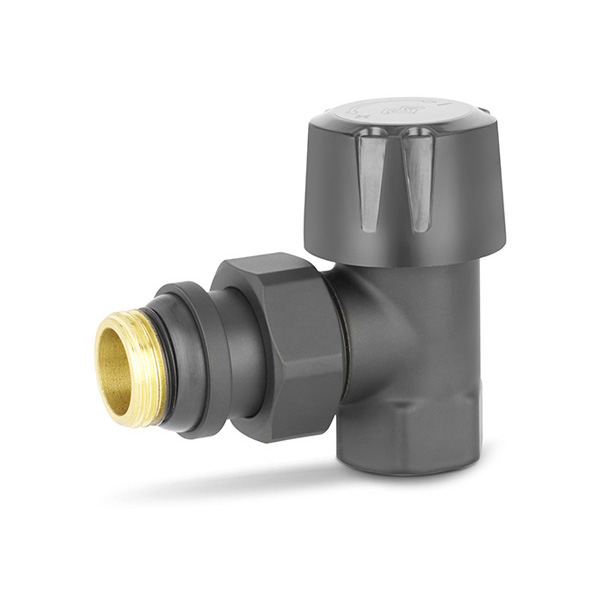 Клапан радиаторный термостатический угловой Varmega VMDV05 DN15 (1/2") черный