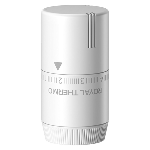 Термостатическая головка Royal Thermo Design Pro М30×1,5 (7...28 °C) жидкостная, белая