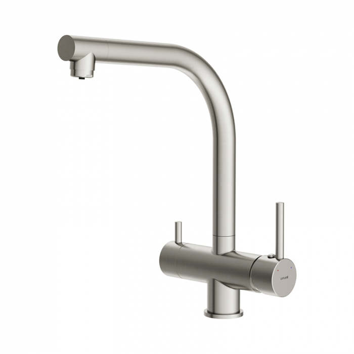 Смеситель для кухни Cersanit CREA однорычажный с фильтром сатин