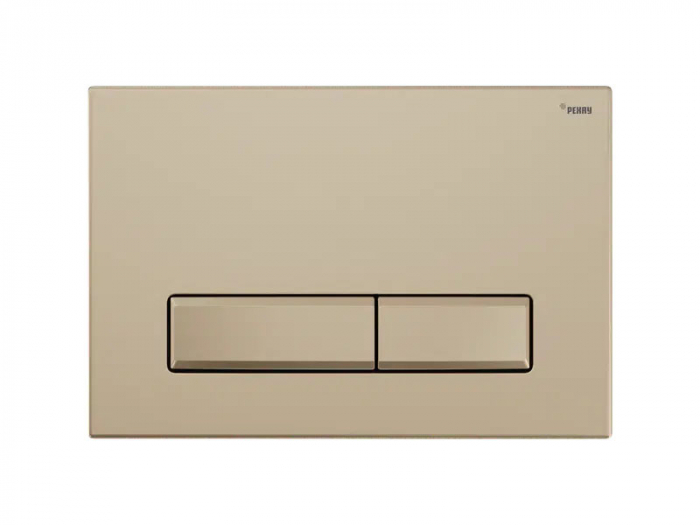 Панель смыва РЕХАУ NOVA LONG 001 с прямоугольными клавишами, пластик, золотой, матовый