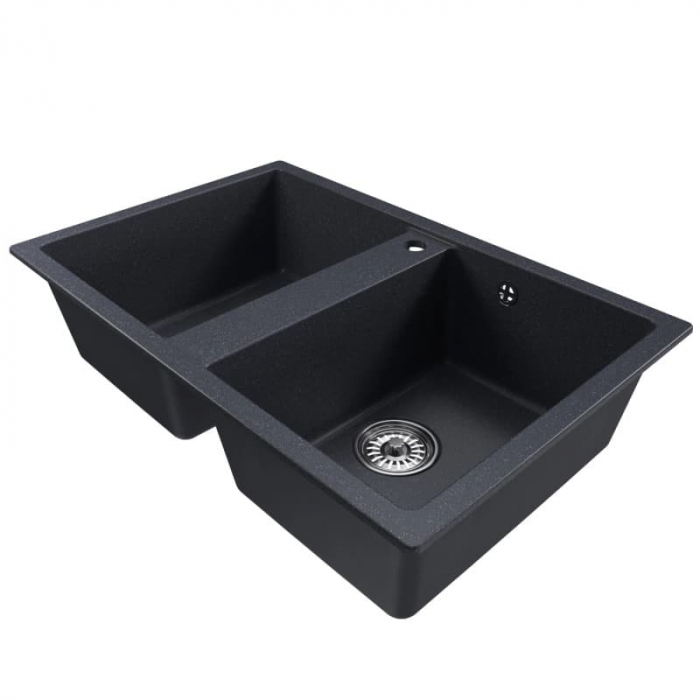 Мойка кухонная композитная MixLine ML-GM23 антрацит