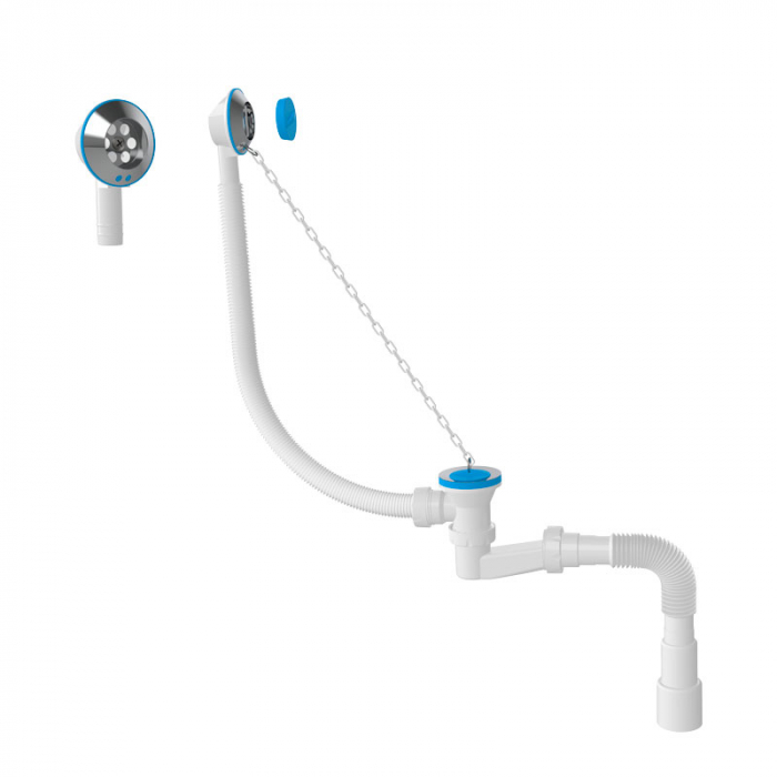 Сифон для ванны Aquanova 1521 1.1/2" с г.т. вып. 70 мм