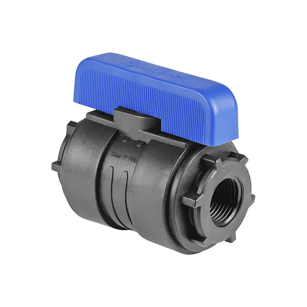 Кран шаровой компрессионный ПЭ ВР-ВР DN33 1.1/4"- 1.1/4" Valfex