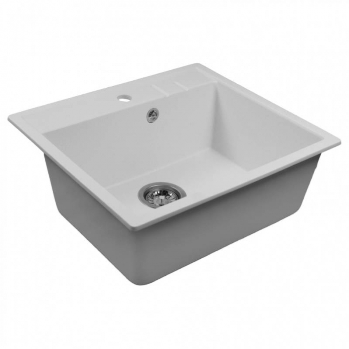 Мойка из искусственного камня MixLine СТАНДАРТ МЛ-ГМС121 555x495/190 белый