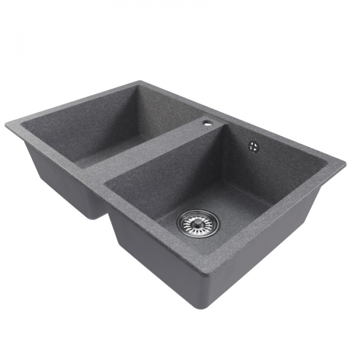 Мойка кухонная композитная MixLine ML-GM23 графит