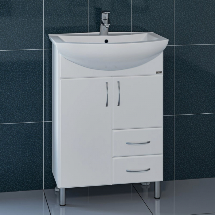 Тумба для раковины Санта Грация-60 2 ящика напольная (ум. Грация-60) 201020