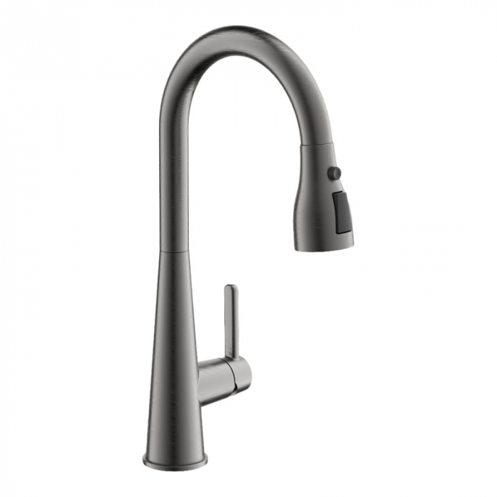 Смеситель для кухни BELZ B74816-3 однорукояточный, оружейная сталь