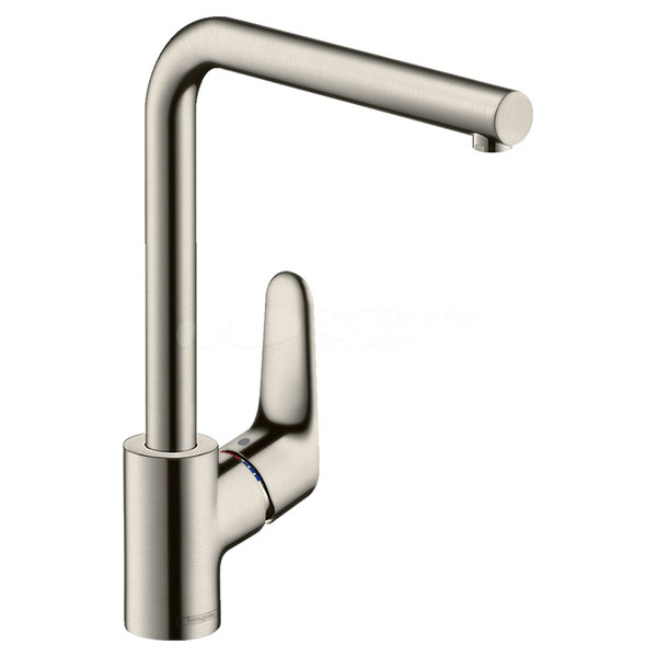 Смеситель для кухни Hansgrohe Focus M41 однорукояточный, сталь (31827800)