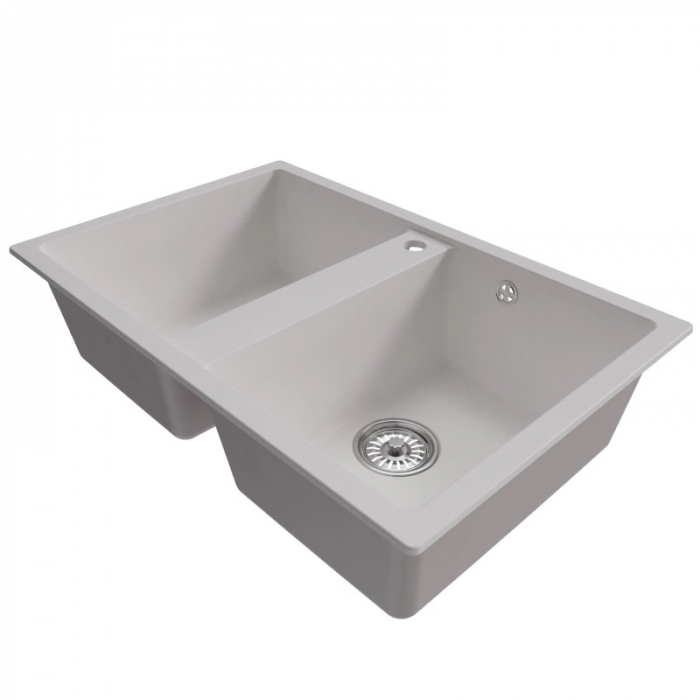 Мойка кухонная композитная MixLine ML-GM23 ультра-белая