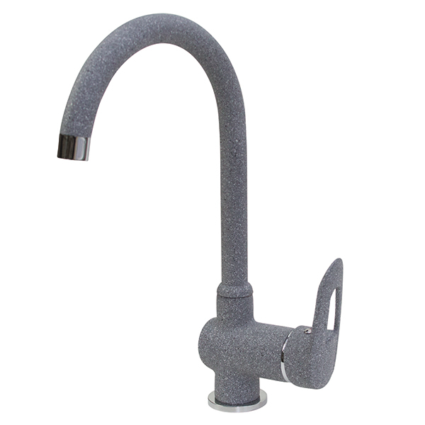 Смеситель для кухни Mixline ML-GS04 (309) однорукояточный, темно-серый