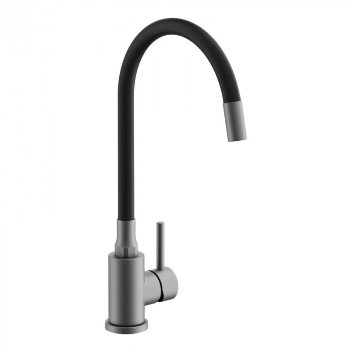 Смеситель для кухни BELZ B73810-3 однорукояточный, оружейная сталь