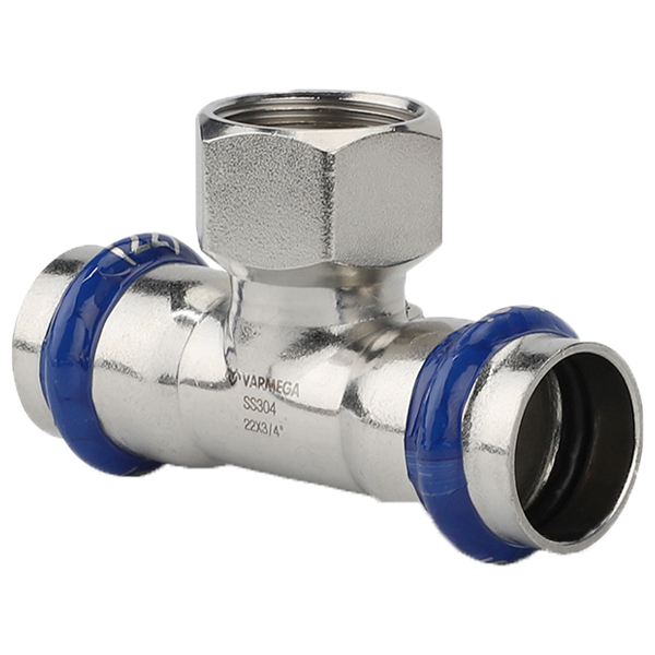 Тройник раструбный c ВР 42x1 1/4"x42 Varmega Inox Press