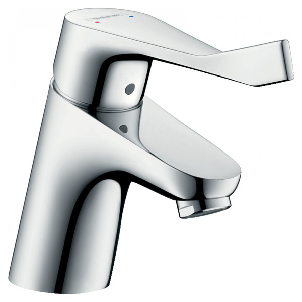 Смеситель для раковины Hansgrohe Focus однорукояточный, 70, со сливным гарнитуром, с длинной рукояткой, хром (31910000)