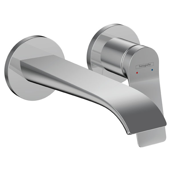Смеситель для раковины Hansgrohe Vivenis однорукояточный, скрытый настенный монтаж, с изливом 192, хром (75050000)