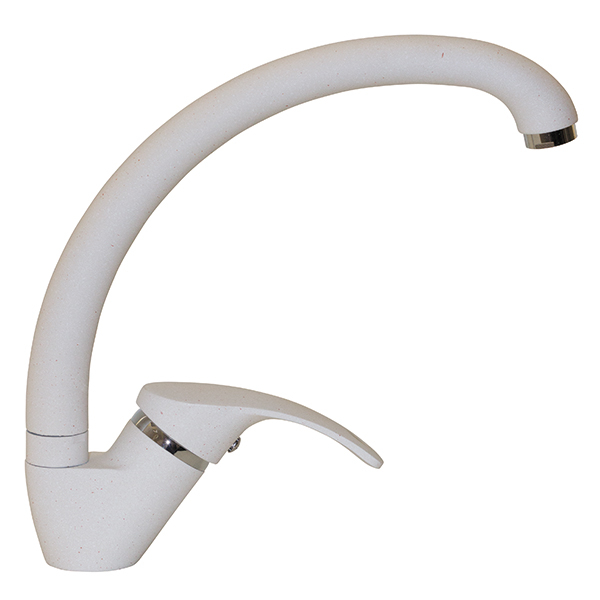 Смеситель для кухни Mixline ML-GS02 (331) однорукояточный, белый