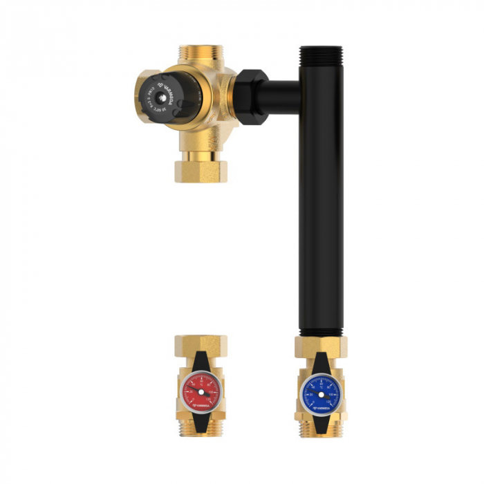 Насосная группа Varmega V-Box DN20 с термосмесительным клапаном, сталь