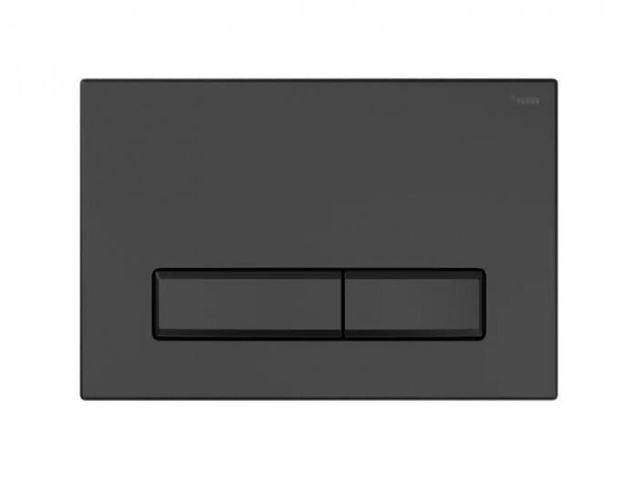 Панель смыва РЕХАУ NOVA LONG 001 с прямоугольными клавишами, пластик, черный, матовый