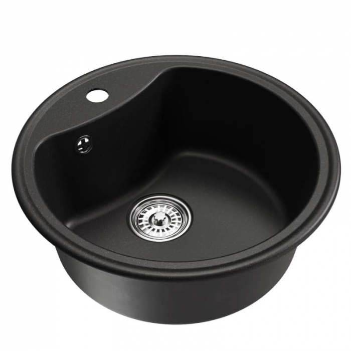 Мойка кухонная композитная MixLine ML-GM09 ультра-черная