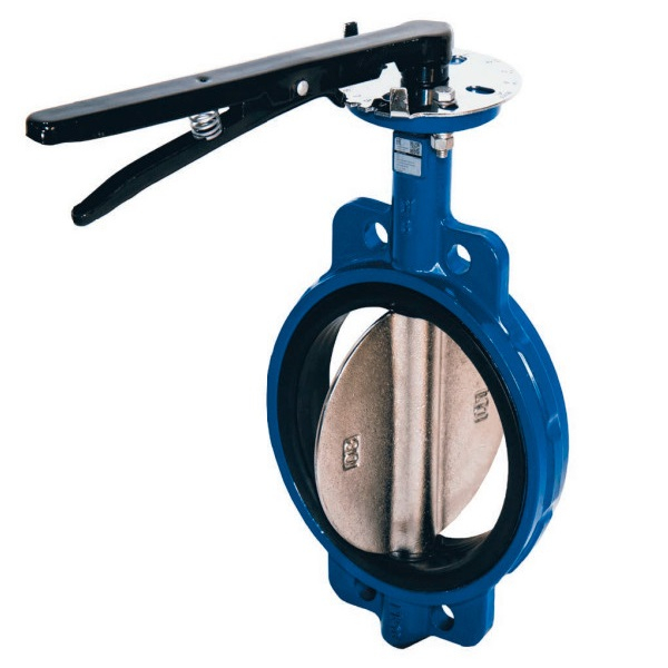 Затвор дисковый поворотный Dendor 017W DN040 PN16 м/ф, чугун/чугун/EPDM