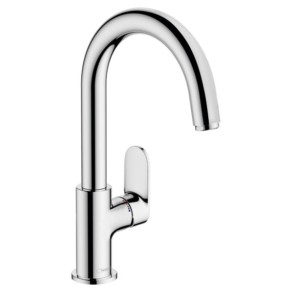 Смеситель для раковины Hansgrohe Vernis Blend однорукояточный, 200, поворотный излив, со сливным гарнитуром, хром (71554000)