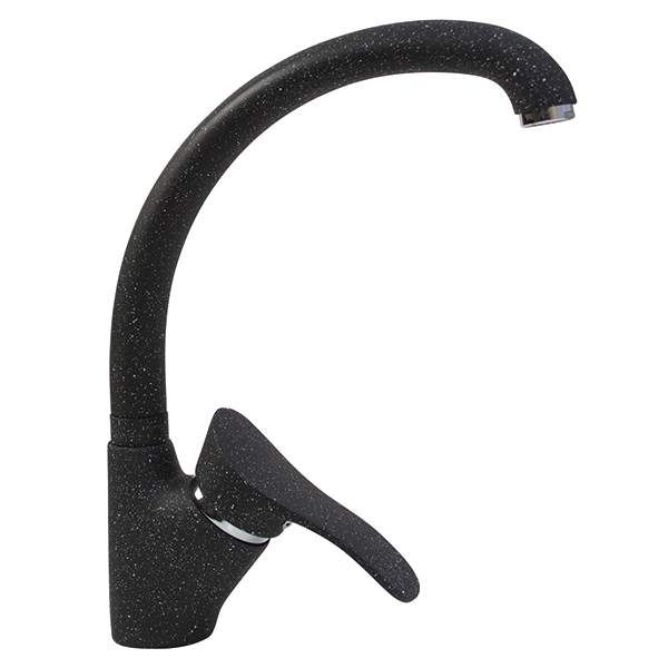 Смеситель для кухни Mixline ML-GS01 (308) однорукояточный, черный