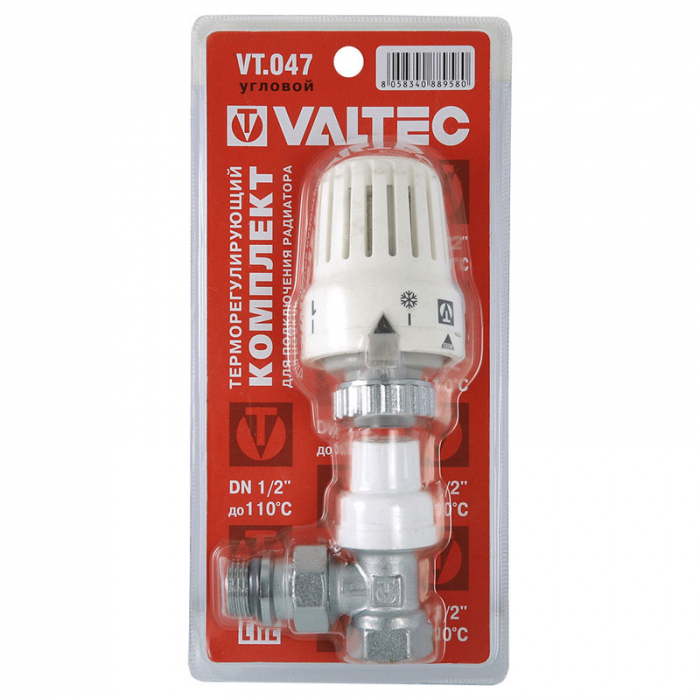 Терморегулятор радиаторный угловой Valtec VT.047.N.04 (1/2")