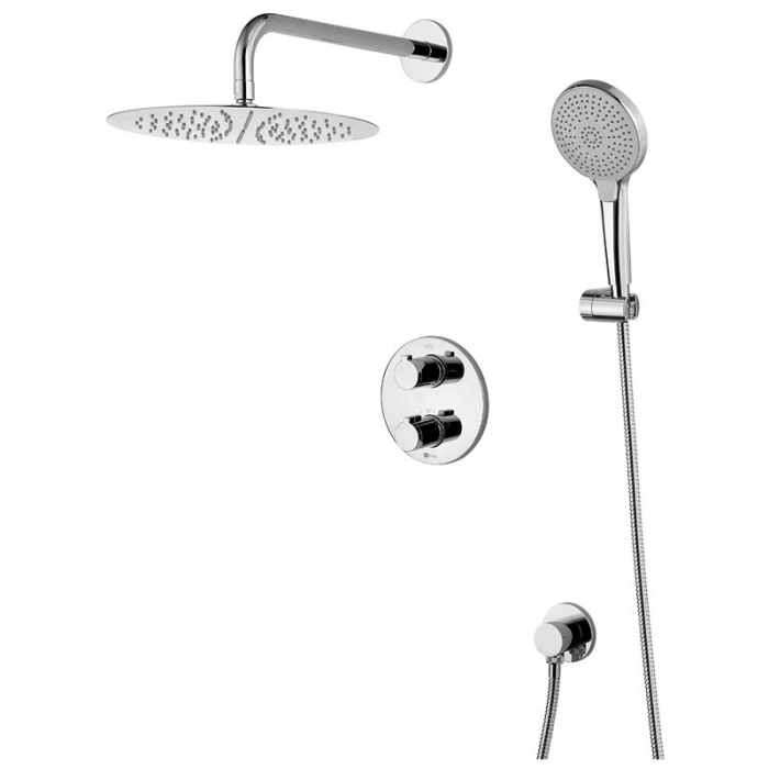 Смеситель для душа LeMark YETI LM7829C термостатический, встраиваемый в стену, хром