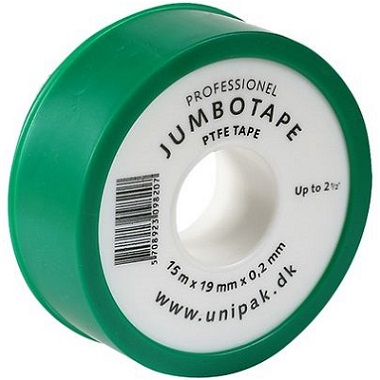 Фум-лента Unipak JUMBOTAPE 19 х 0,2 мм, 15 м
