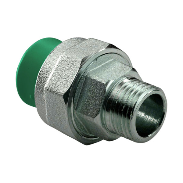 Муфта комбинированная разъемная раструбная PPR-НР 25-1/2" AntiFire