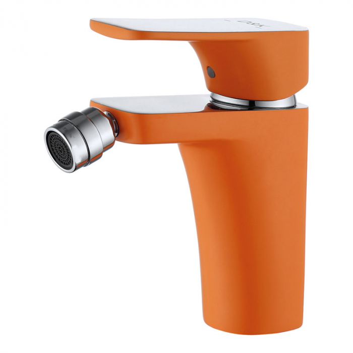 Смеситель для биде D&amp;K Berlin.Kunste однорукояточный, оранжевый/хром DA1432213