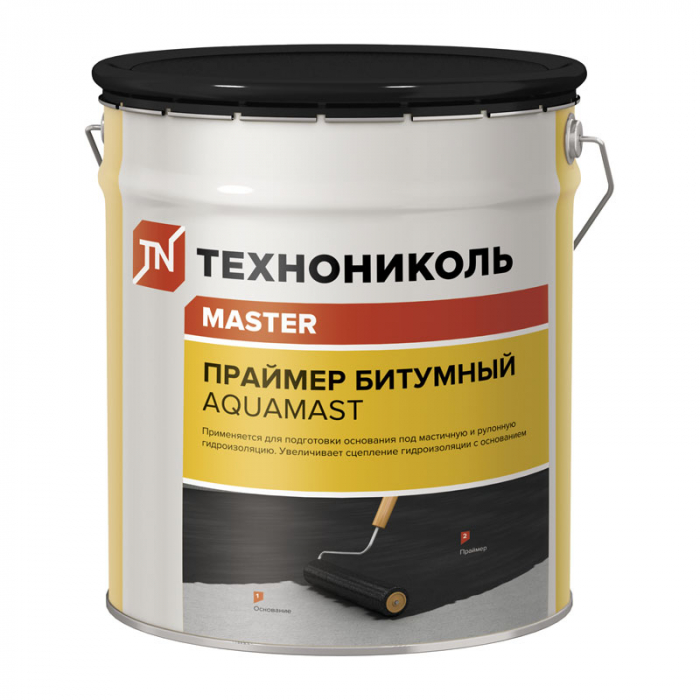 Праймер битумный ТЕХНОНИКОЛЬ AquaMast, 18 л