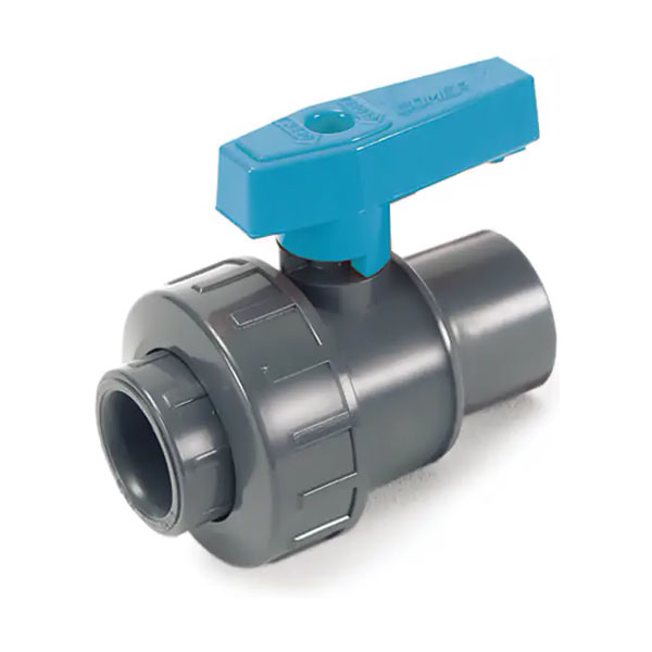 Шаровой кран одноразъемное муфтовое окончание под клей BVS10 110 PN16 EPDM PVC-U Comer