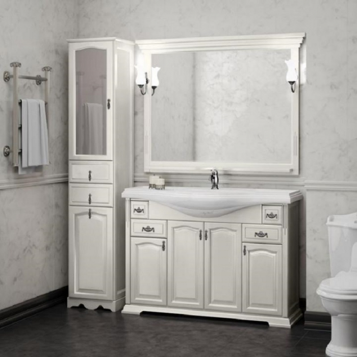 Комплект мебели для ванной комнаты Opadiris РИСПЕКТО 120, белый матовый