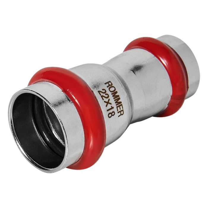 Муфта двухраструбная переходная 18x15 Rommer