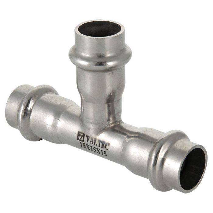 Пресс-тройник 35 х 22 х 35 нерж. Valtec VTi.931.I.352235