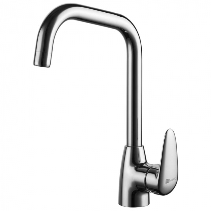 Смеситель для кухни LeMark PRAMEN LM3355C однорукояточный, с поворотным изливом, хром