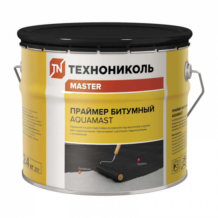 Праймер битумный ТЕХНОНИКОЛЬ AquaMast, 3 л